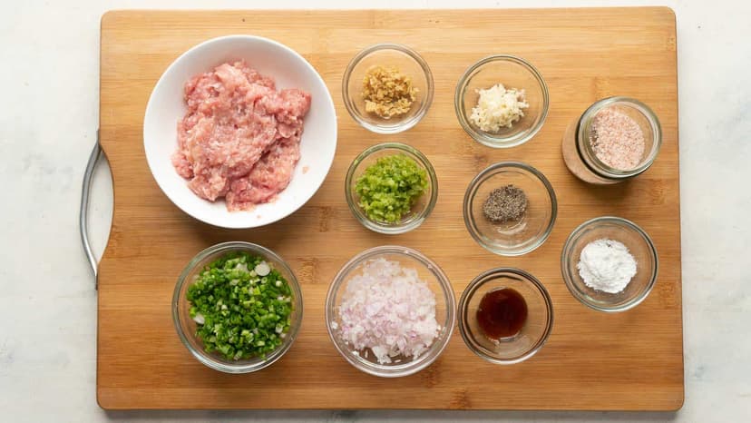 Fresh Ingredients Selection - momo and chicken preparation process